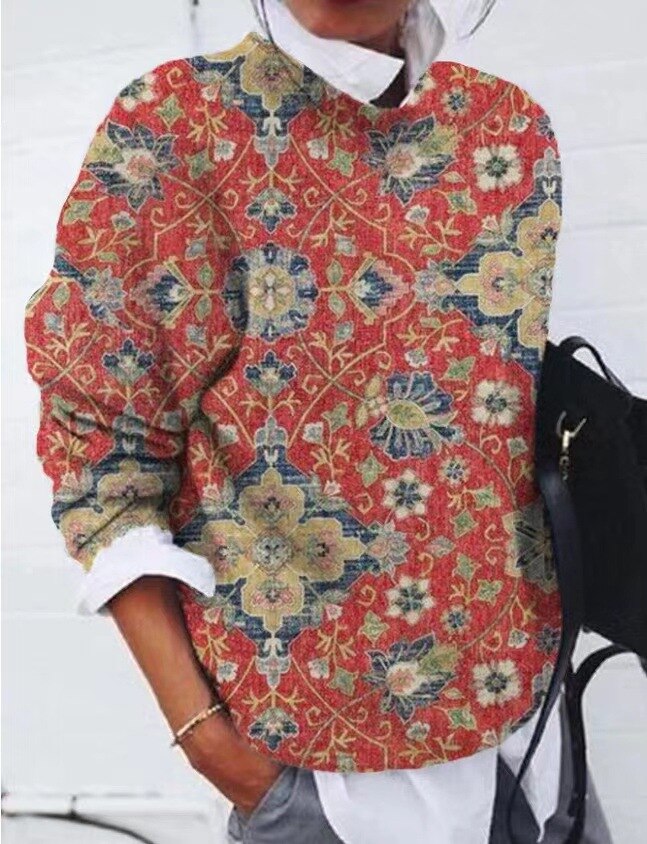 Trendy floral jumper - the symbol of comfort and fashion