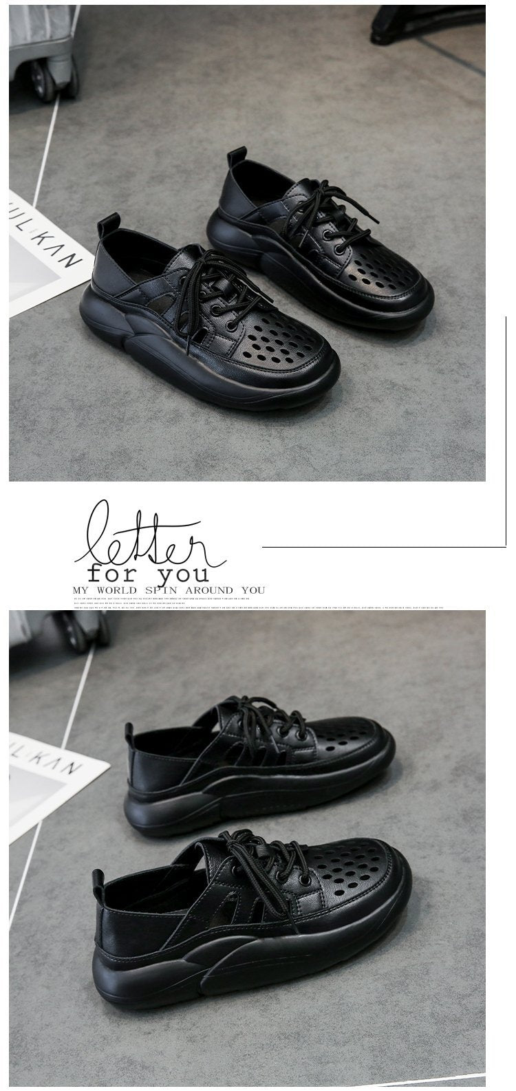 Loafer with 4cm platform and lacing