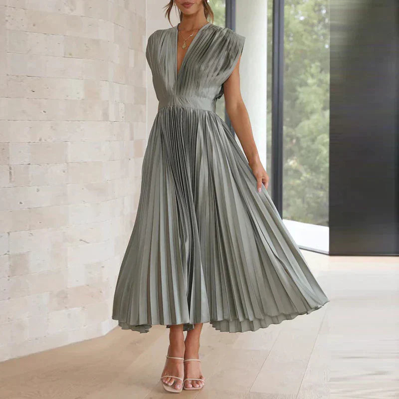 Elegant Pleated Dress