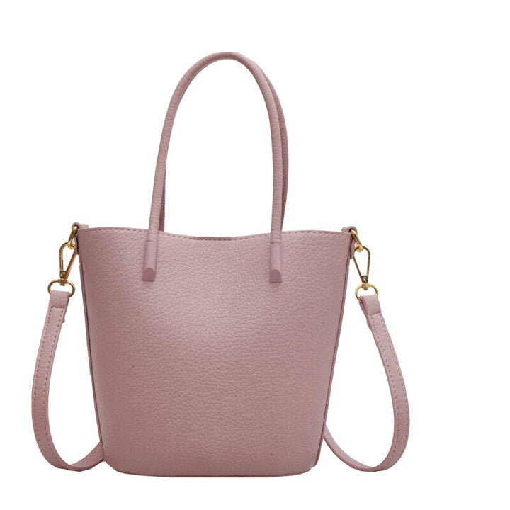 Ladies Bucket Bag Puristic Colour Chic Portable Composite Bag