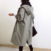 Classic Cashmere womenswear: hip oversized trench coat