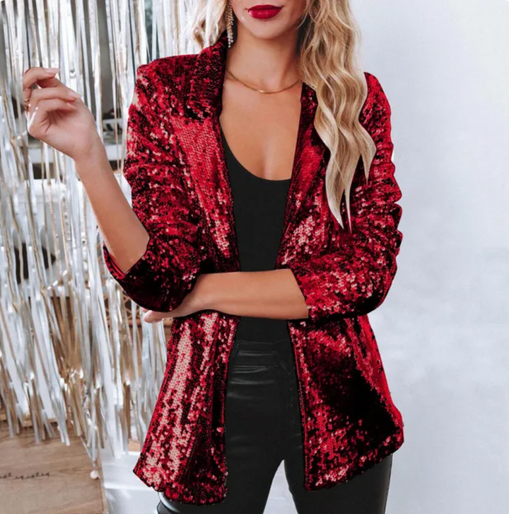 Blazer With Sequins