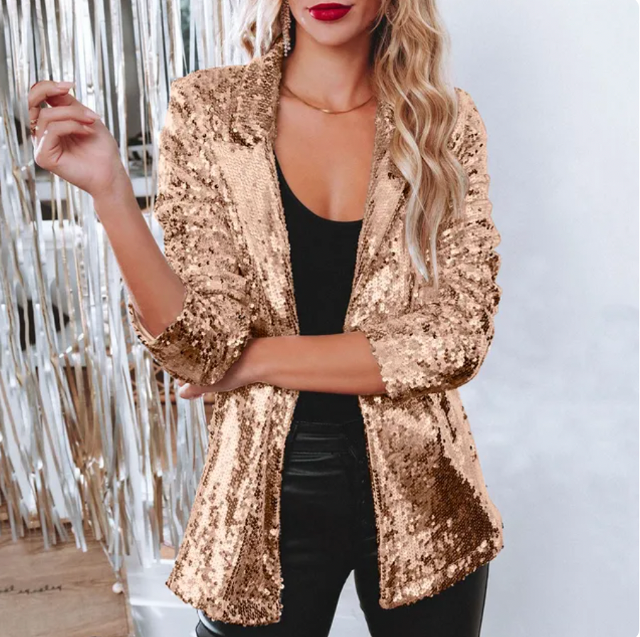 Blazer With Sequins