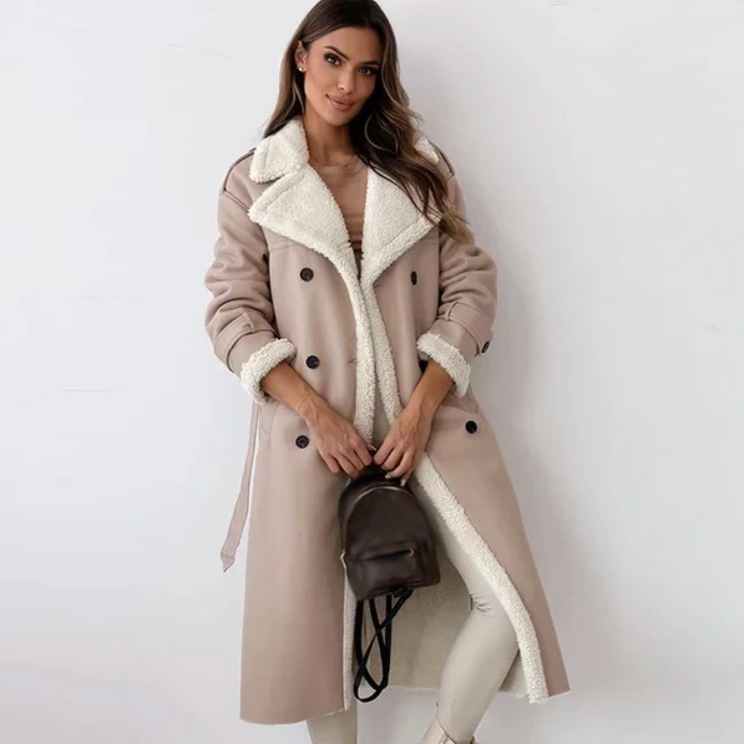 Long skirt trench coat