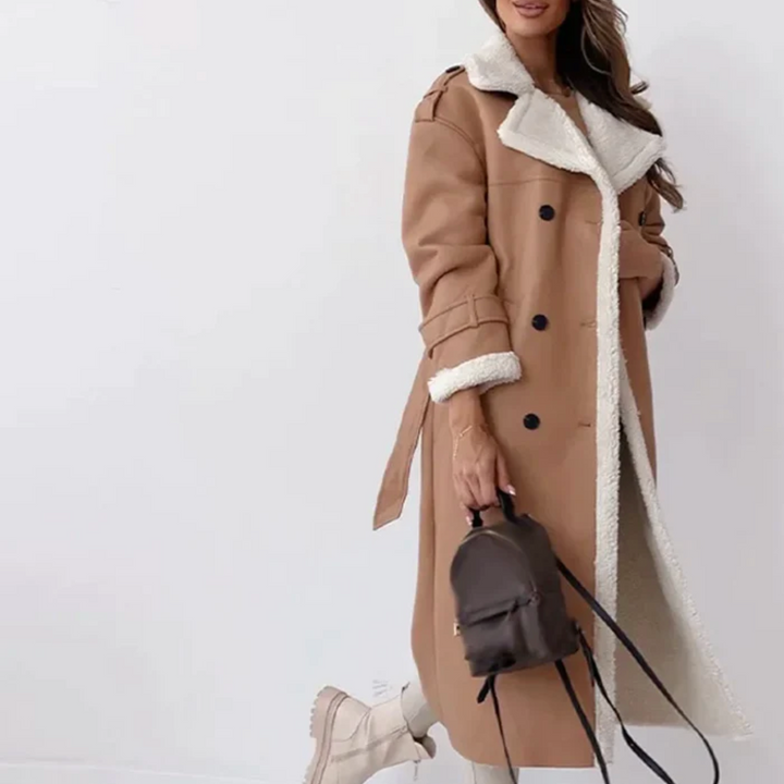 Long skirt trench coat