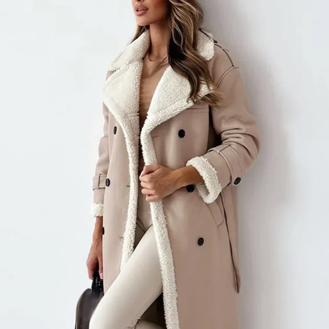 Long skirt trench coat