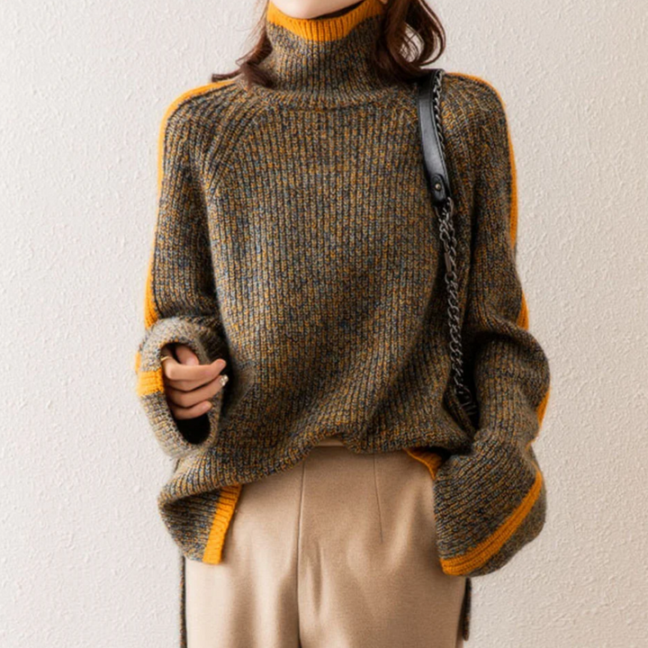 Knitted turtleneck sweater