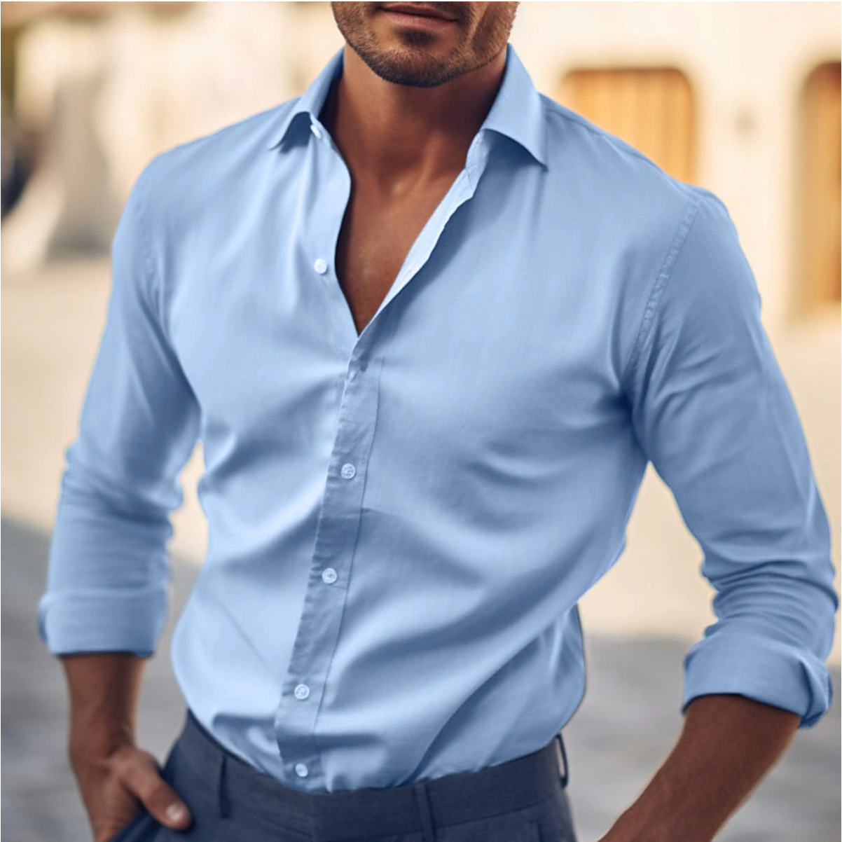 Men's - Long Sleeves Shirt – Stylish Design – Casual Fashion