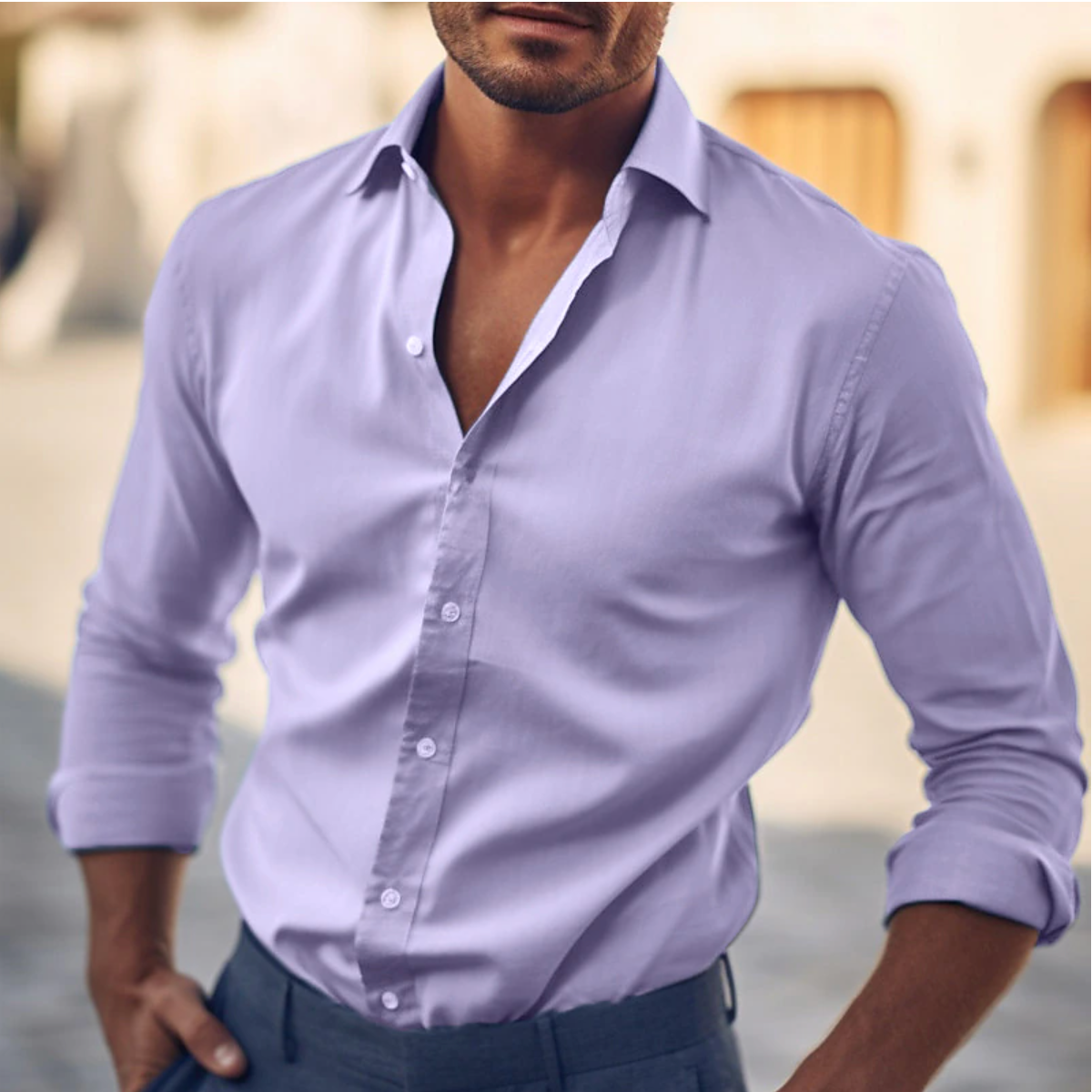 Men's - Long Sleeves Shirt – Stylish Design – Casual Fashion