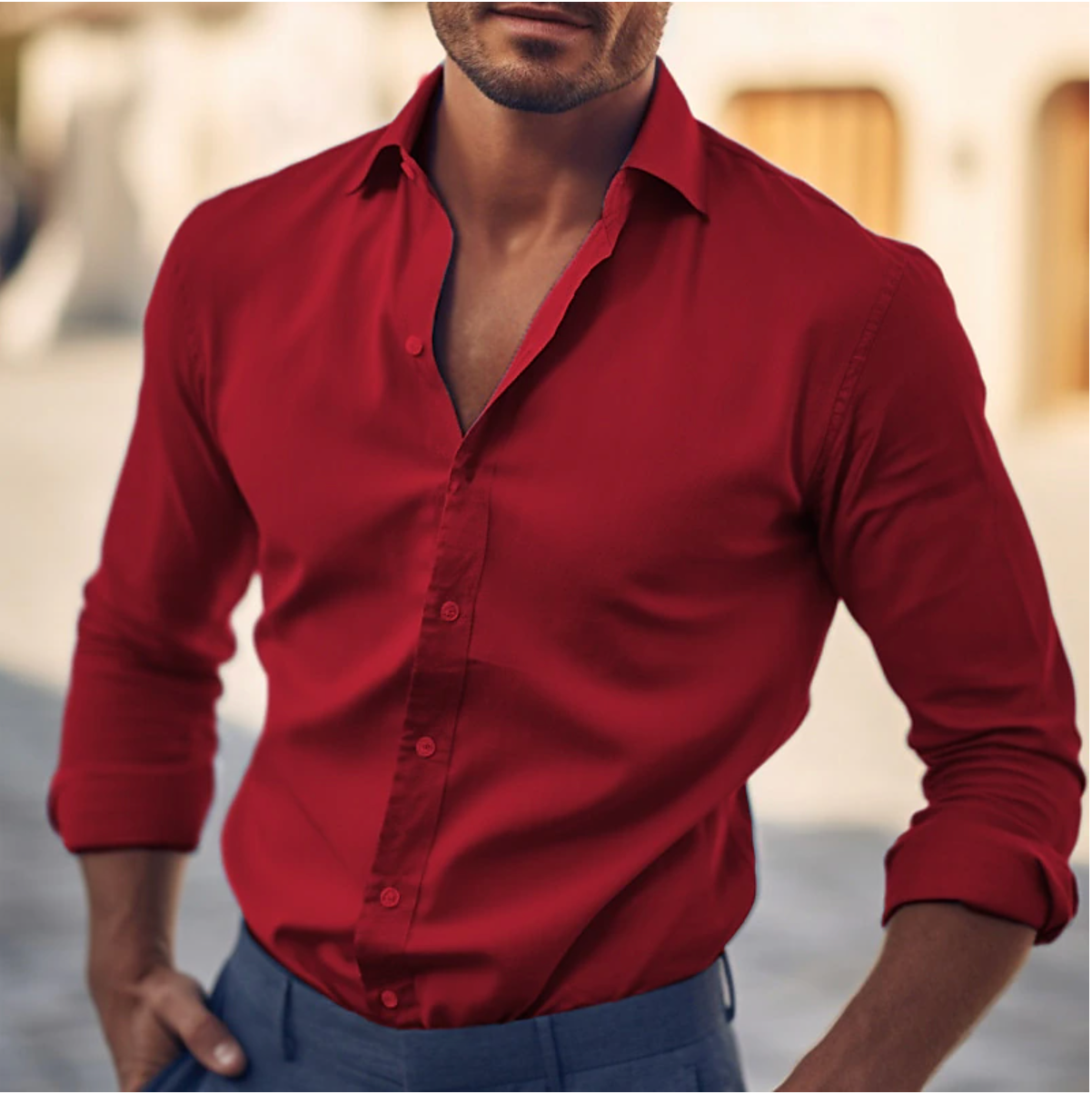 Men's - Long Sleeves Shirt – Stylish Design – Casual Fashion