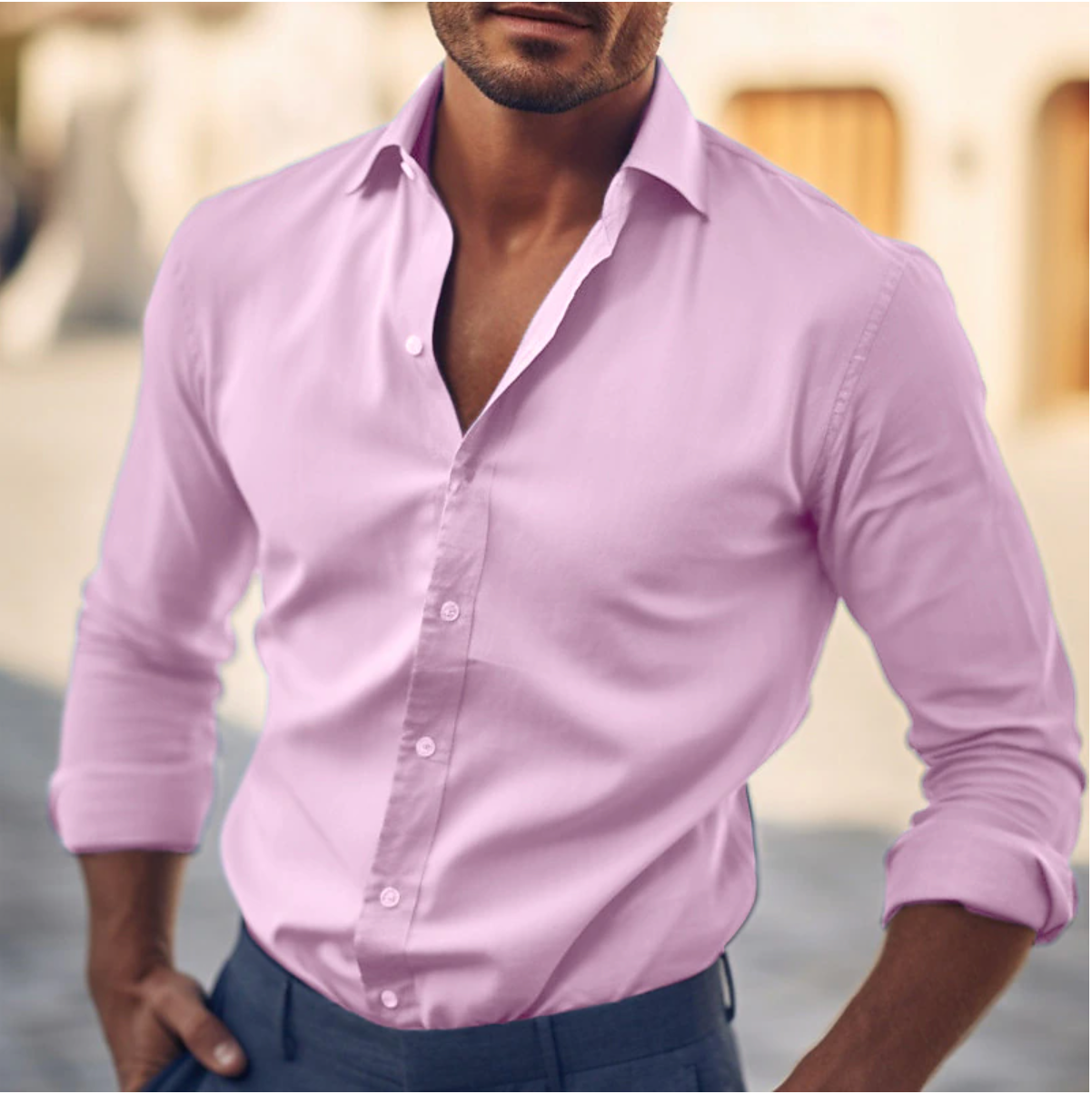 Men's - Long Sleeves Shirt – Stylish Design – Casual Fashion