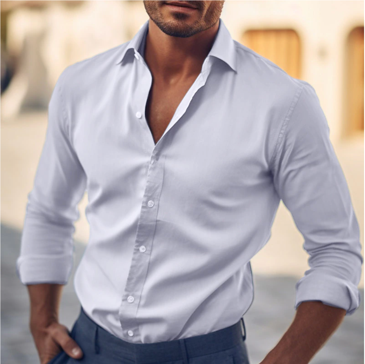 Men's - Long Sleeves Shirt – Stylish Design – Casual Fashion