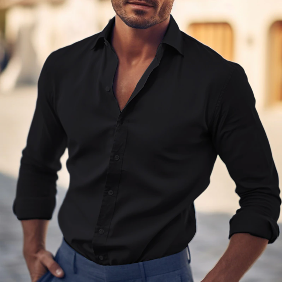 Men's - Long Sleeves Shirt – Stylish Design – Casual Fashion