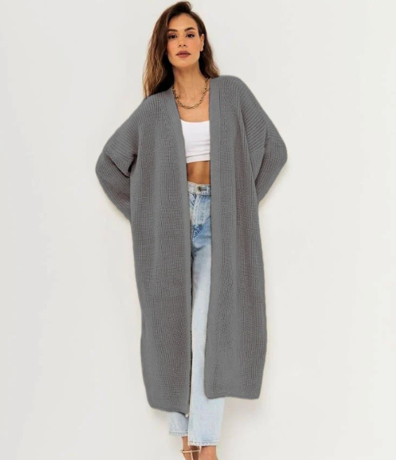 Women's - Open Front Cardigan - Casual Style