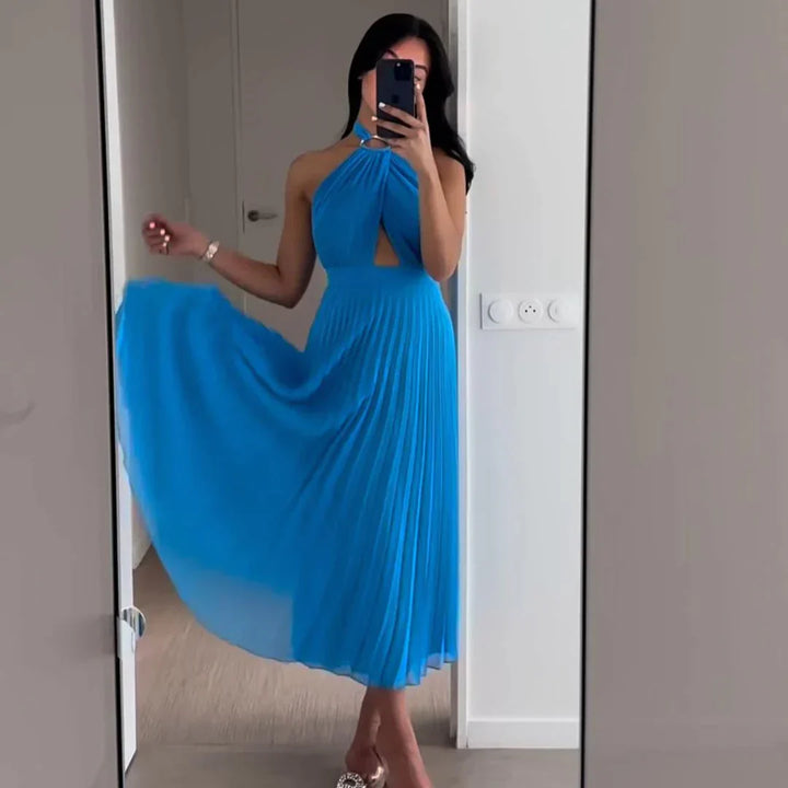 Elegant blue dress