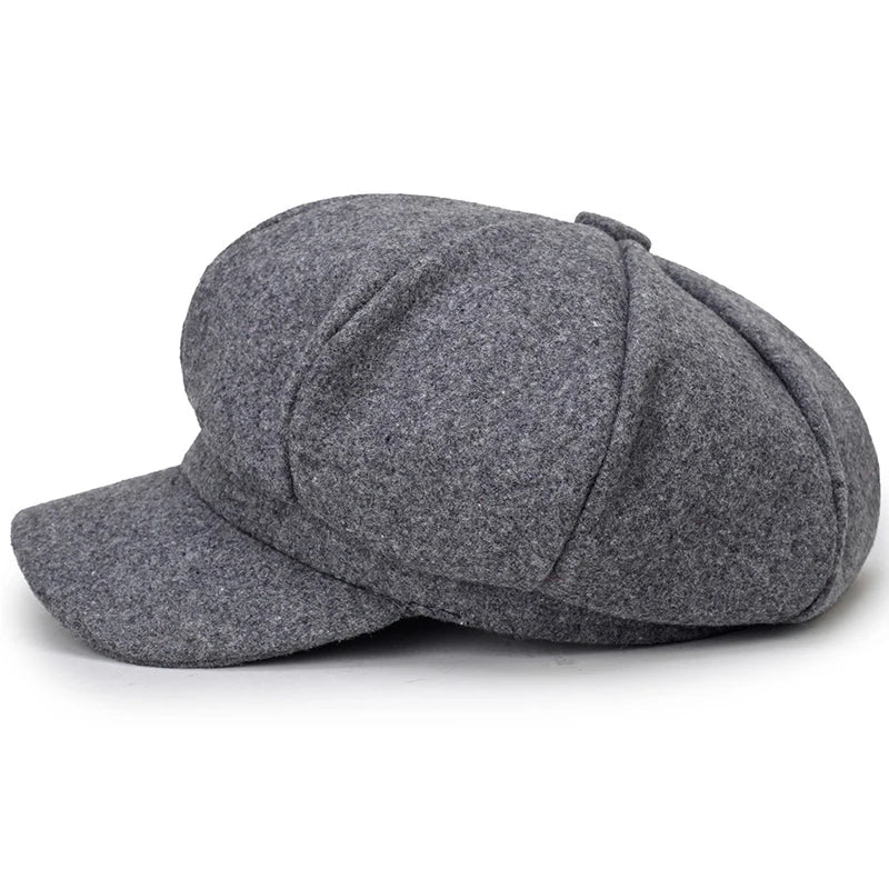 Unisex - Stylish Beret - Warm Wool Blend - Trendy Winter Accessory