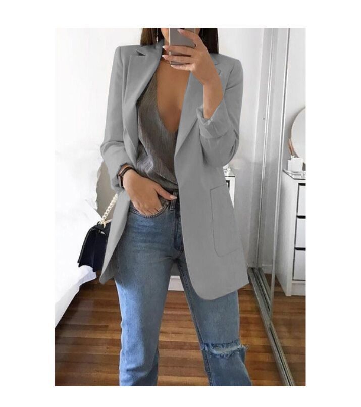 Women's blazer slim fit cardigan for European and American fashion flair