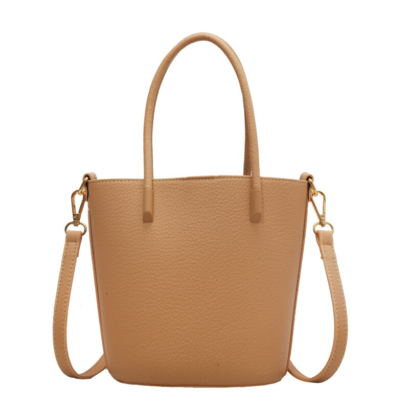 Ladies Bucket Bag Puristic Colour Chic Portable Composite Bag