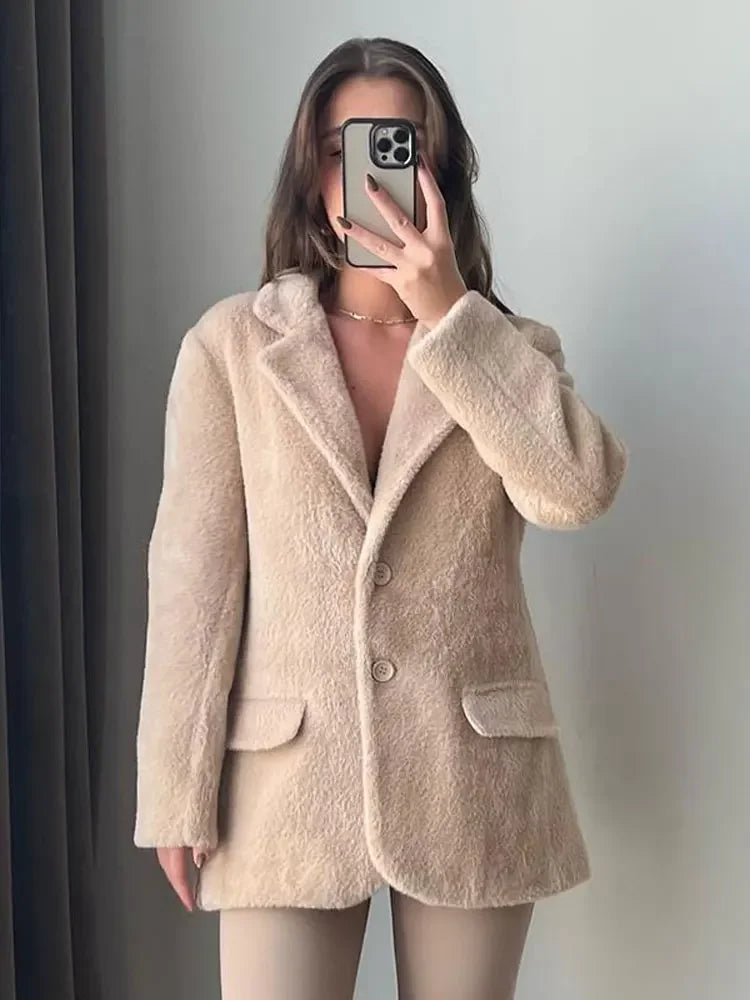 Fashion plush coat