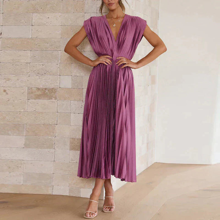 Elegant Pleated Dress