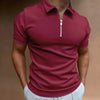 Fashionable zip-up polo