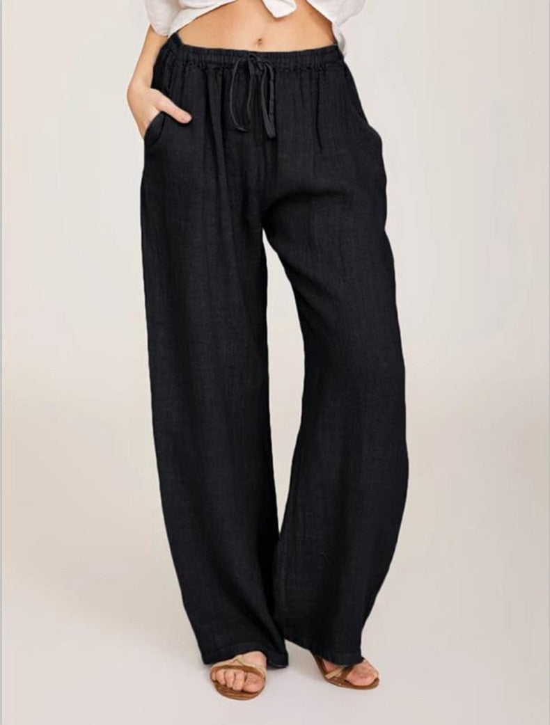 New loose cotton hemp trousers: Comfortable women's casual wear