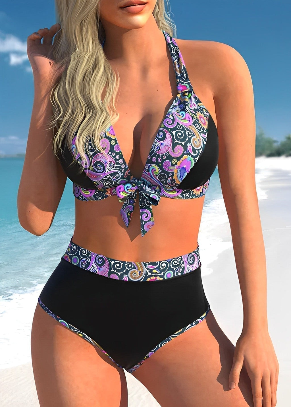 Imelda - Bikini with mandala print