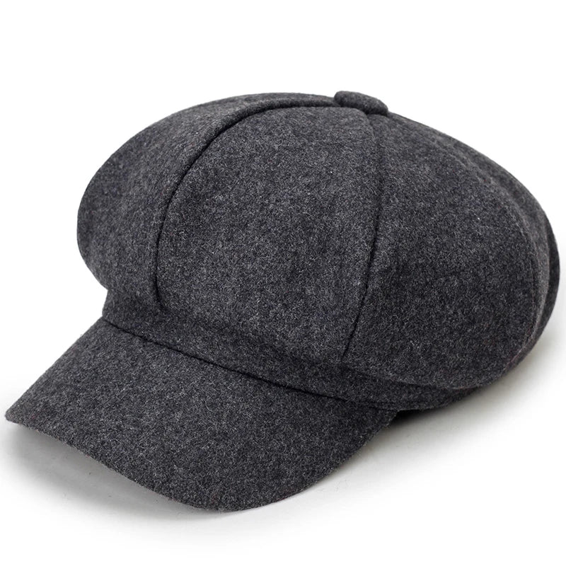 Unisex - Stylish Beret - Warm Wool Blend - Trendy Winter Accessory