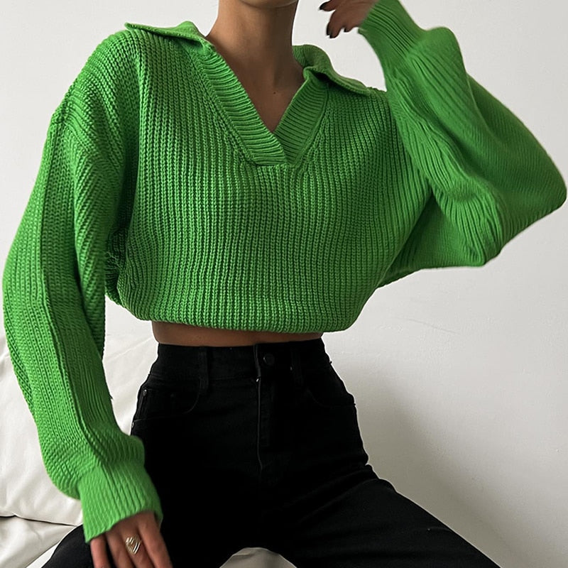 Knitted jumper for women