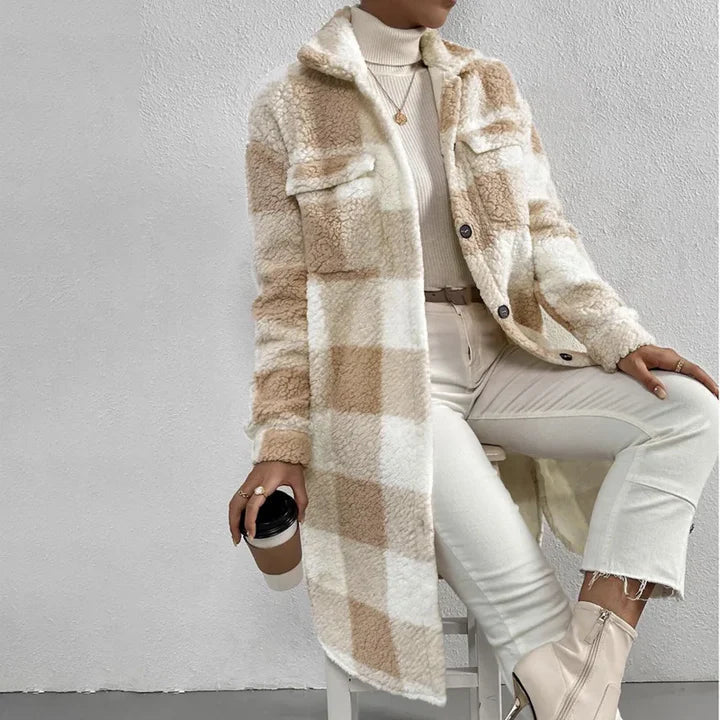 Giovana™ | Check jacket with polar fleece