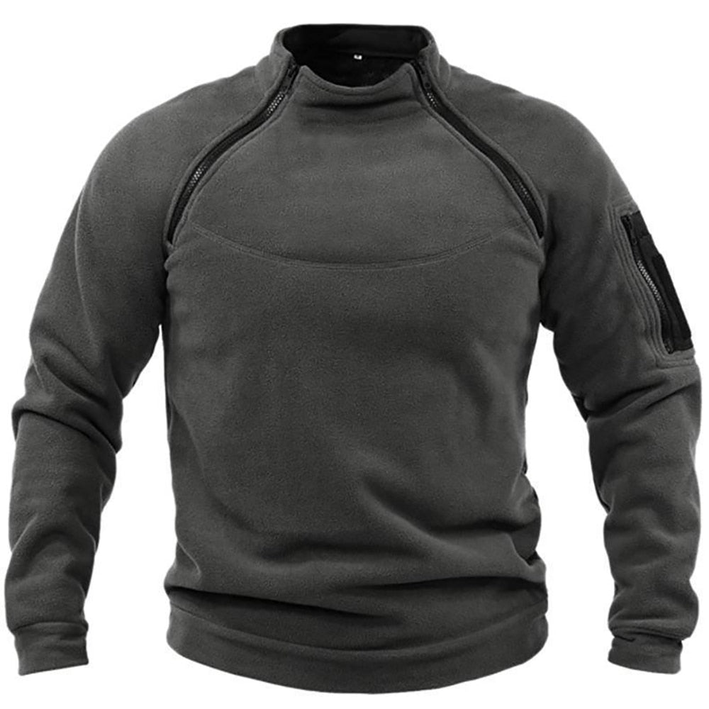 Outdoor jacket -Tactical fleece pullover for hunting