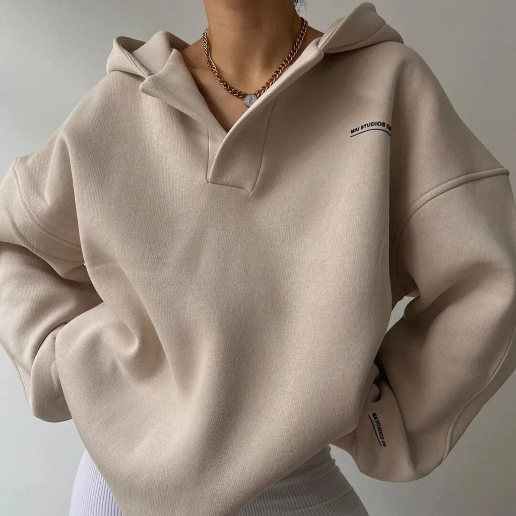 Women's - Oversized Hoodie - Drop Shoulder Style