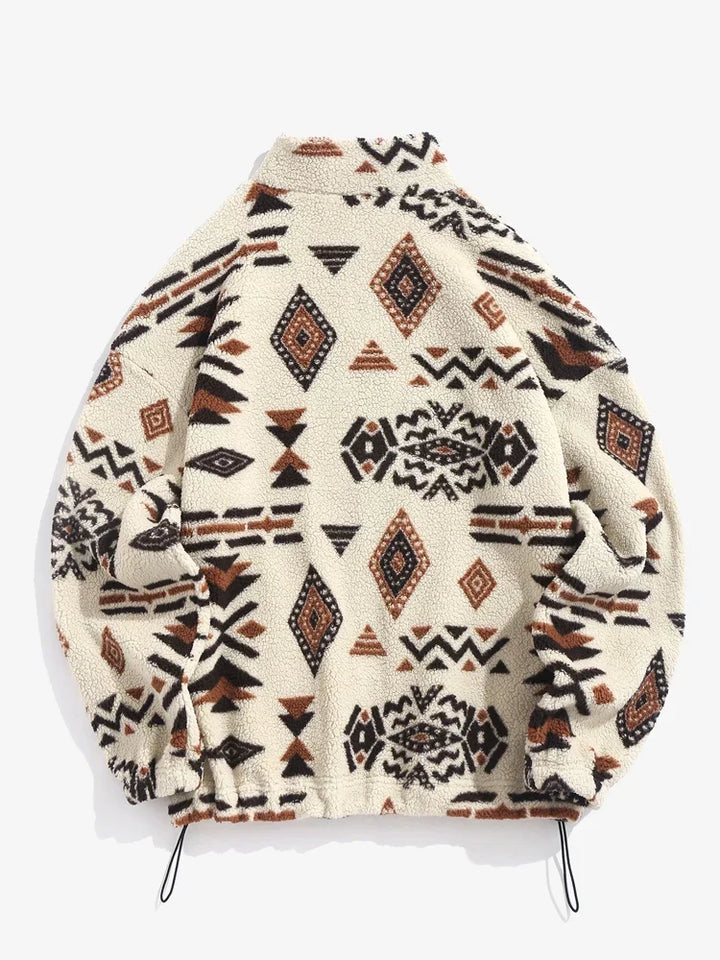 Jumper with ethnic print