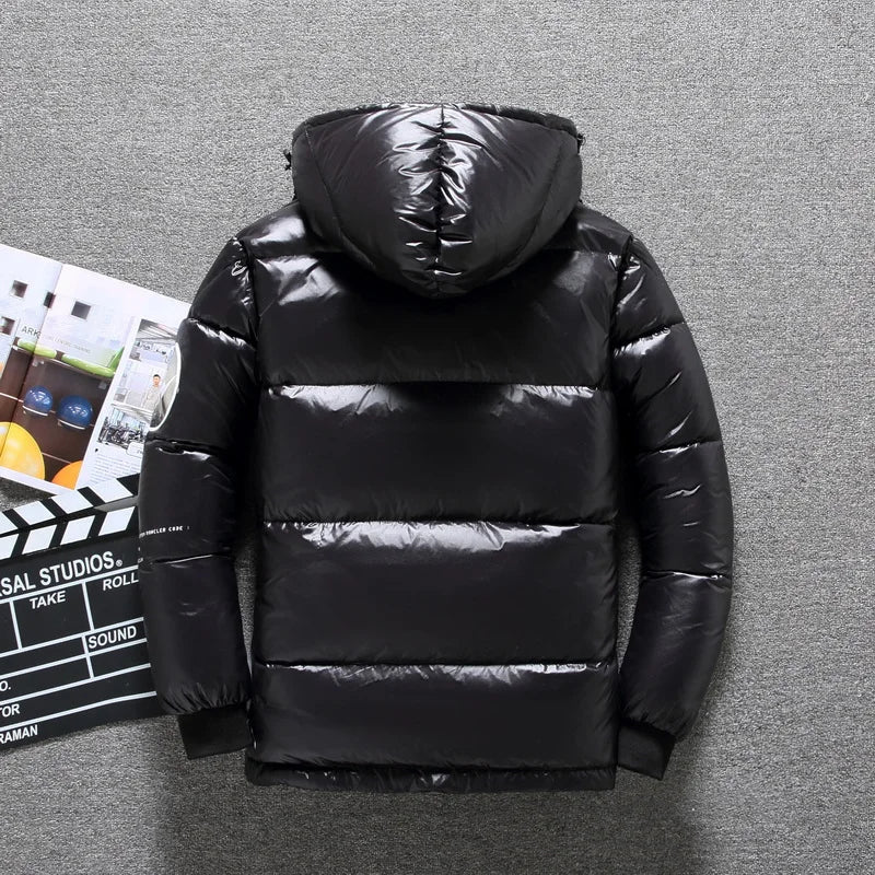 Men's - Hooded Down Jacket - Warm Winter Wear