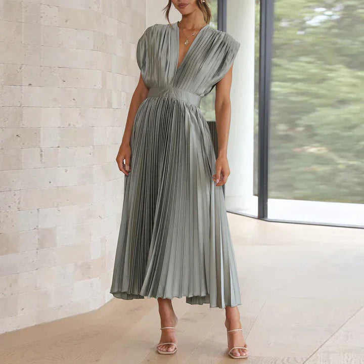 Elegant Pleated Dress