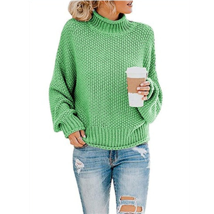 June™ knitted turtleneck jumper