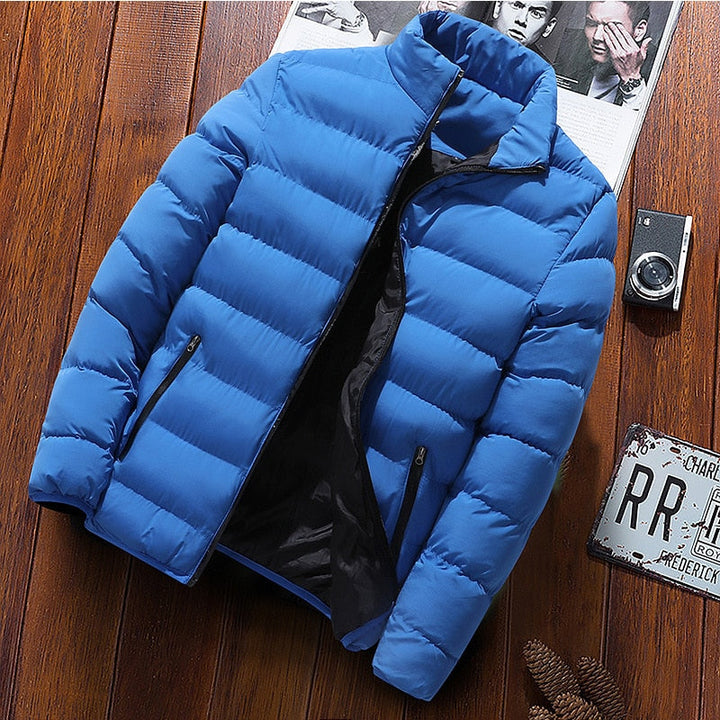 Men's jackets Fashionable casual windbreaker - stand-up collar thermal coat outerwear for men