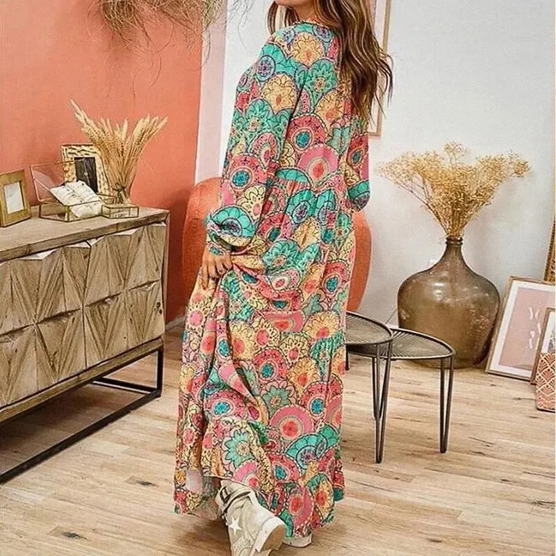 Printed maxi dress