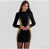 Glamorous mini dress with glitter accents