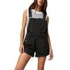 Ladies' Short Dungarees - Sleeveless Denim Rompers