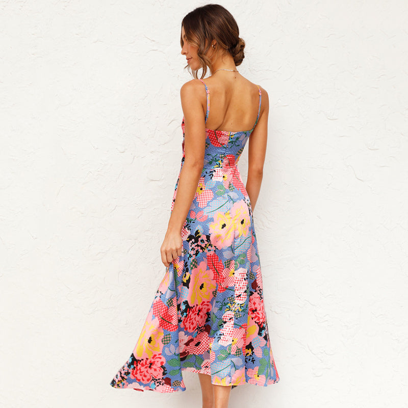 Flowered dress for women