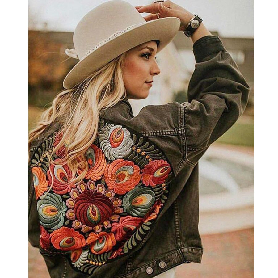 Bohemian Jean streetwear jacket