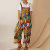 Vintage print wide leg jumpsuit