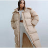 Thick and warm long puffer jacket