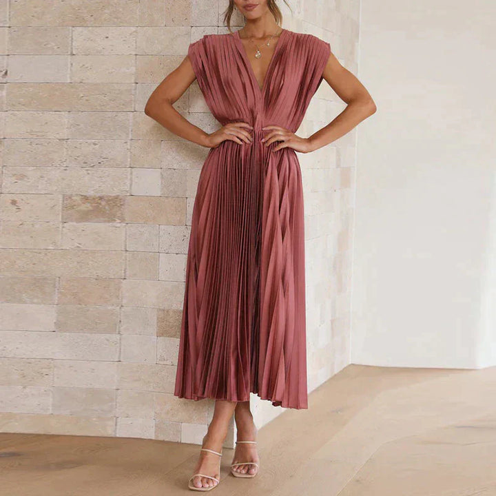 Elegant Pleated Dress