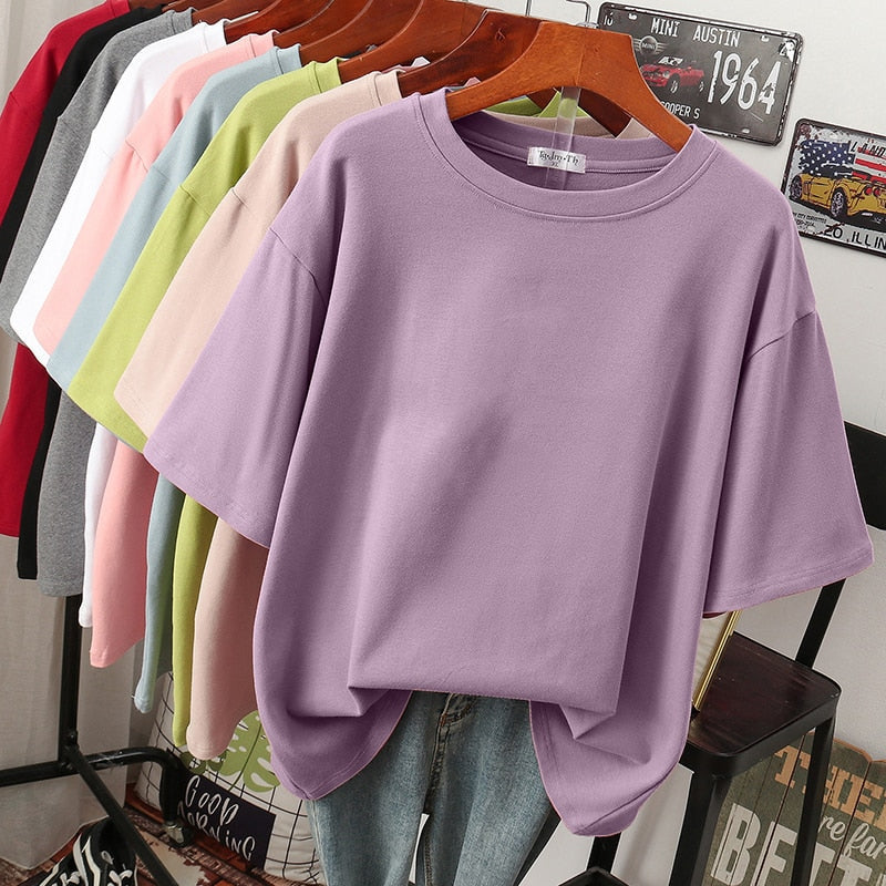 Cosy cotton T-shirt in large sizes