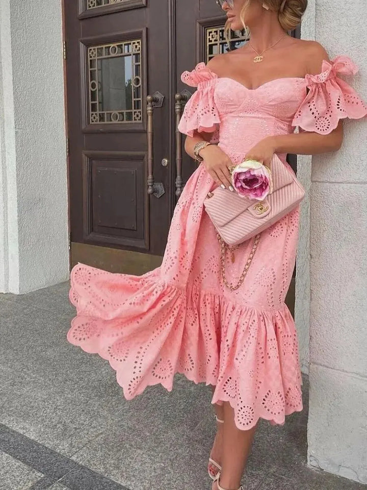 Off-the-shoulder princess dresses