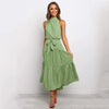Women's - Collar Dress - Polka Dot Design - Stylish and Comfortable - Perfect for Any Occasion