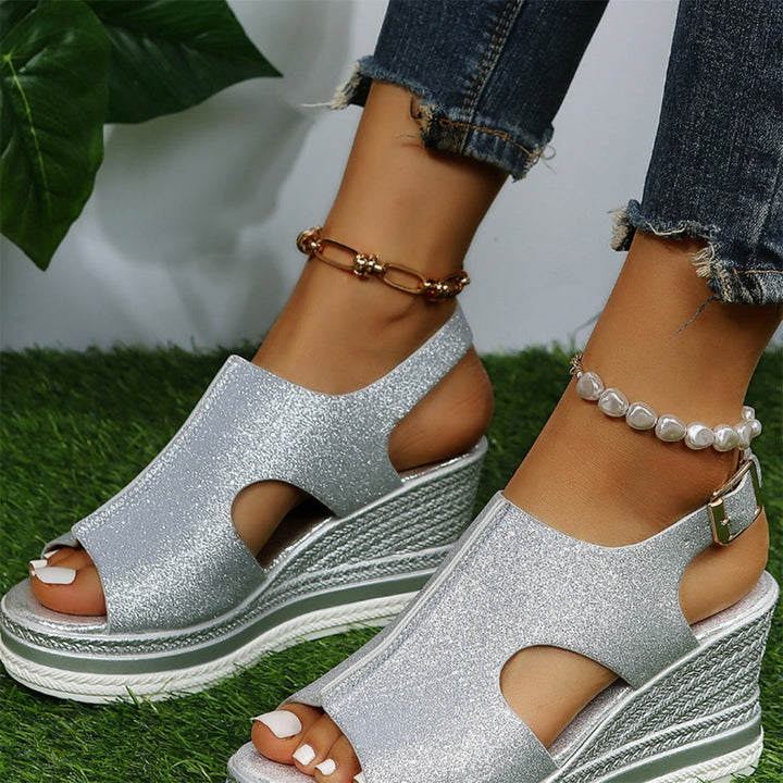 Trendy wedge sandals