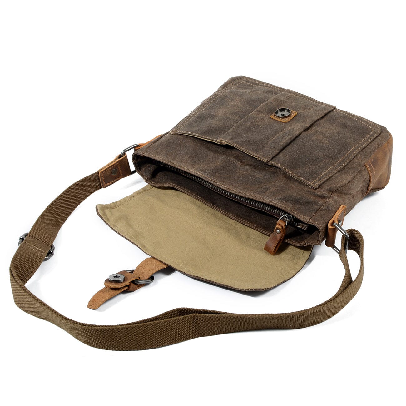Unisex - Small Canvas Messenger Bag - Stylish & Versatile